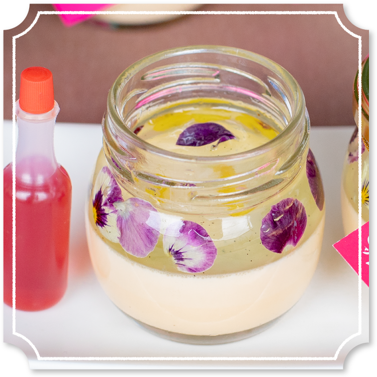 香るフラワープリン